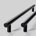 thumbnail image 5 of CHENGSI for Stainless Steel T-Type Cabinet Pulls Black Drawer Handles 8 Inches Door Pull Hardware for Wardrobe Kitchen Bathroom Furniture 10mm Diameter, 5 of 10