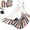 Brown Stripes, variant on Hammock Chair with Foot Rest 2 Cushions Max 500 lbs Metal Spreader Bar Collapsible Cotton Swing Chair with Strap Carabiner and Side Pocket Creamy White