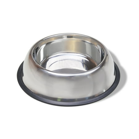 Van Ness Non Tip Medium Stainless Steel Dog Bowl, (Best Non Spill Dog Bowl)