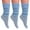 Blue, variant on Lightweight Slouch Socks for Women Extra Thin Hot Pink Cotton Socks 3 Pairs Size 9-11