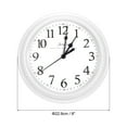 thumbnail image 2 of Uxcell 9 Inch Wall Clock Quartz Battery Operated Silent Round Wall Clocks White, 2 of 6