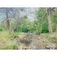 thumbnail image 2 of Curinga, Kim 18x15 Gold Ornate Wood Framed with Double Matting Museum Art Print Titled - Rocky Creek, 2 of 4