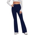 thumbnail image 4 of REALiKUN Flare Leggings for Women High Waisted Seamless Yoga Pant Wide Leg Workout Athletic Gym Leggings, 4 of 8