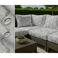 thumbnail image 7 of Outdoor Waterproof Taffeta Fabric By The Yard - Soimoi Leaves Pattern Gray | UV Resistant | Ideal for Cushion Covers, Raincoats, Shower Curtains & More | 56" Width, 7 of 7