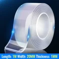 thumbnail image 1 of Nano cinta de doble cara de 1-5m, cintas adhesivas decorativas Extra fuertes, cinta impermeable transparente gruesa, cosas útiles para el hogar, 1 of 5