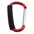 thumbnail image 2 of 2 Pack Large Durable Carabiner Hooks Mummy Clip Pushchair Shopping Bag Holder Carry Handle, 2 of 6