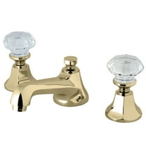 Kingston Brass KS4462WCL 8 in. Widespread Bathroom Faucet, Polished Brass