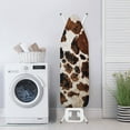 thumbnail image 3 of Kuiaobaty Non-Slip Ironing Board Cover with Elastic Edges & Hook and Loop Fastener, Breathable Polyester Spandex Fabric Easy to Install & Replace, Cow Print Brown, 3 of 5
