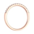 thumbnail image 2 of 1/5 Carat Prong Set Diamond Wedding Band Ring in 14K Rose Gold (Ring Size 10.25) (I1-I2 Clarity), 2 of 4