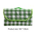 thumbnail image 4 of Estera Picnic Plegable Impermeable Tela Oxford para Acampar Y Playa (100x150cm) Verde, 4 of 4