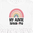 thumbnail image 4 of Inktastic My Auntie Loves Me Niece Rainbow Girls Toddler Dress, 4 of 5
