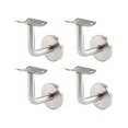 thumbnail image 1 of Handrail Brackets For Wall Brackets Stainless Steel Stair Rail Brackets Wall Brackets Handrail Brackets For Stair Railing Handrail Brackets Silver 4 P, 1 of 5