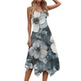 thumbnail image 5 of Floral Sleeveless Midi Dress for Women Summer Casual Tank A Line Dress Vacation Sundress, 5 of 7