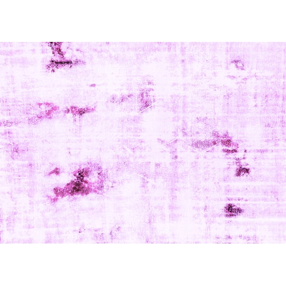 Ahgly Company Indoor Rectangle Abstract Purple Modern Area Rugs, 2' x 5'