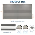 thumbnail image 2 of Heavy Duty PVC Slatwall Panel 4x8 ft – Wall Mounted Connecting Storage System – High Load Capacity for Garage, Workshop, Retail Display – Slat Wall Shelving, 2 of 8