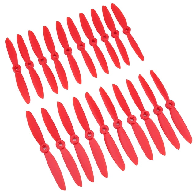 10 pares de nuevos accesorios de cuchillas de hélices para Mini Drone Quadcopter de carreras (rojo)