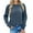 Dark Blue, variant on fatyb Women's Casual Corduroy Sweatshirts Crew Neck Loose Pullover Long Sleeve Womens Solid Color Tops