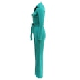 thumbnail image 6 of mihongmao Summer Travel Outfits for Women Vacation Outfits Women's Long Sleeve Solid Color Hoodie Loose Dress Girl Spring Winter Loose Dress Green L, 6 of 8