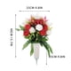 thumbnail image 3 of Ramo de flores artificiales para cementerio con jarrón | Decoración realista para tumbas conmemorativas para exteriores, 3 of 7