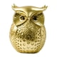 thumbnail image 2 of Estatua de búho, decoración del hogar, escultura de animales, pequeños artículos decorativos, adorno, Oro, 2 of 9