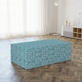 thumbnail image 3 of Abstract Foldable Mattress, Repeating Graphic Circles, 78.7" x 47.2", Petrol Blue and White, by Ambesonne, 3 of 6