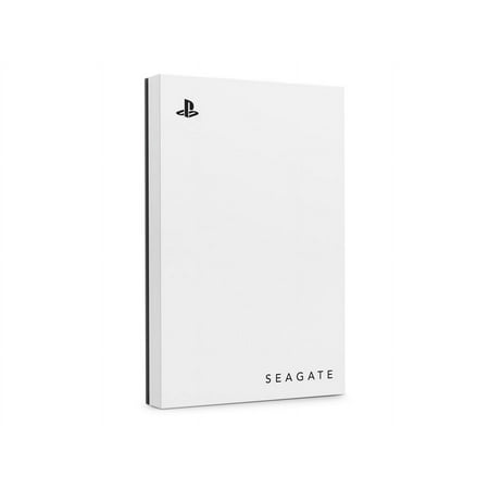 Seagate - Game Drive for PlayStation Consoles 5TB External USB 3.2 Gen 1 Portable Hard Drive with Blue LED Lighting - White