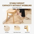 thumbnail image 3 of VEVOR Rattan Bench, 43.3" Wooden Rattan Bench, Entrywway Bench with Oak Wood Legs, Bedroom End of Bed Boho Bench with Hand Woven Rattan, for Living Room, Kitchen, 3 of 9