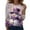 Purple, variant on Qcmgmg Christmas Shirts for Women Long Sleeve Cute Christmas Tree Snowman Print T-Shirt Crew Neck Casual Winter Reindeer Print Tops Khaki 3XL