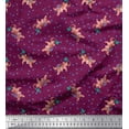 thumbnail image 1 of Soimoi Cotton Voile Fabric Dot & Elephant Nursery Themes Fabric Prints By Yard 56 Inch Wide, 1 of 1