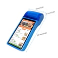 thumbnail image 2 of Riwcyla Handheld POS Receipt Printer Android 8.1 PDA Terminal 1D2DQR 3G WiFi Communication with 5 Inch Touchscreen for Supermarket Restaurant Warehouse Retail Inventory Logistics, 2 of 6