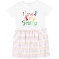 thumbnail image 3 of Inktastic I Love My Granny Girls Toddler Dress, 3 of 5