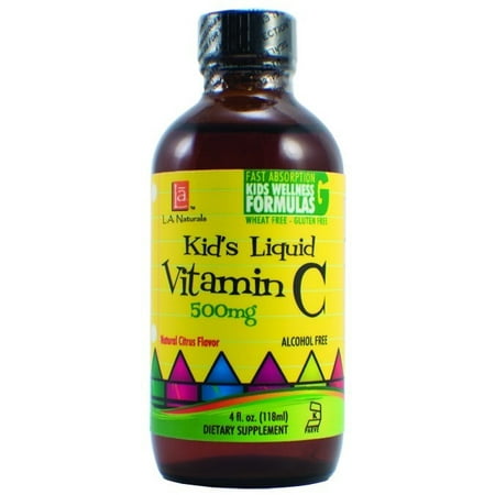 L A Naturals enfants Vitamine C 500mg, 4 Oz