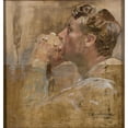 thumbnail image 2 of Jacek Malczewski 20x21 Gold Ornate Framed and Double Matted Museum Art Print Titled - Praying Man (1902-1905), 2 of 4