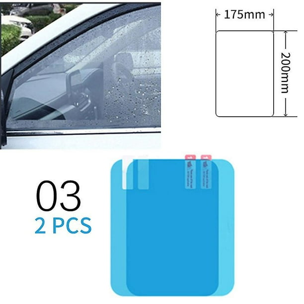 2pcs Car Rain Rearview Mirror Films Waterproof Anti-fog Car Mirror