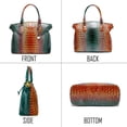 thumbnail image 3 of LHSHID Women Purse Satchel Bag Long Crossbody Classy Tote Bag Top Handle Vegan Leather Ladies Handbags Embossed Pattern, 3 of 8
