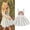 white, variant on Infant Baby Girl Rainbow Dress Sleeveless Polka Dot Overall Dresses Toddler Girl Summer Sundress Outfits Clothes