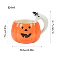 thumbnail image 3 of Holloyiver 11 oz Halloween Pumpkin Mug Decorations, Happy Halloween Pattern Mug, Ceramic Cute Pumpkin Coffee Cup, Halloween Birthday Tabletop Drinkware Gifts for Adults Kids Women, 3 of 9
