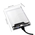 thumbnail image 4 of Caja de disco duro de 2,5 pulgadas SATA HDD/SSD para ordenador portátil (USB3.0 transparente), 4 of 7
