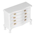 thumbnail image 3 of Cajonera Para Casa De Muñecas, Firme, Resistente, Linda, Exquisita, Mesita De Noche Para Casa De Muñecas 1:12, Decoración Vívida, De Madera, Elegante Para El Hogar, 3 of 7