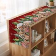 thumbnail image 6 of Merry Christmas Table Runner 108 Inches Long, Cotton Linen Table Runner Dresser Scarf, Winter Trees Xmas Snowflake Gingerbread Fabric Tablerunners for Dining Tables Wedding Holiday Party 13"x108", 6 of 8