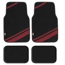 FH Group Universal Fit Stripes Carpet Car Floor Mats for SUV Van Truck, Full Set