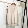 thumbnail image 2 of FAIWAD Womens V Neck Sweaters Vest Sleeveless Solid Color Pullover Fall Casual Knitted Tank Tops, 2 of 5