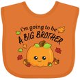 thumbnail image 3 of Inktastic I'm Going to Be a Big Brother- Cute Halloween Pumpkin Boys Baby Bib, 3 of 4