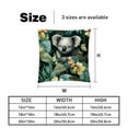 thumbnail image 5 of Koala Chair Pillow Covers Set of 2 Throw Pillow Decorative Pillows Velvet with Unique Patterns for Various Occasions - Available in 16x16, 18x18, and 20x20 Inches, 5 of 6
