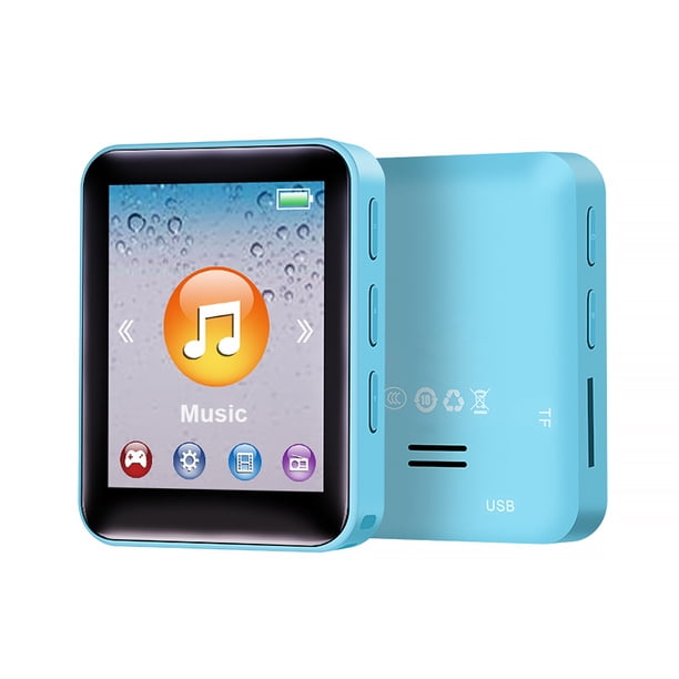 Mini MP3 portátil de 1.77 pulgadas HiFi TF Tarjeta de reproducción de video Lectura de lectura Grabación de sonido Grabación rápida MP4 Jogging Música Reproductor de música azul solamente Inevent EL014445-15B