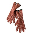 thumbnail image 2 of Gants Rouges Mitaines Femmes Automne Hiver Couleur Unie Rembourrés en Laine Tricotée Chauds, 2 of 5