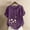 Purple#1, variant on GaThRRgYP Womens Summer Tops Loose Fit,Women Fashion Casual Linen Top Printed Short Sleeve Button T-shirt Blouse Top Navy M