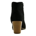 thumbnail image 3 of Style & Co Jamila  Women  Round Toe Canvas Black Ankle Boot, 3 of 5