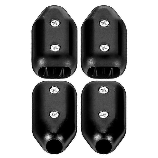 4 Pcs 5/8 Inch Rope Clamps Large Reusable Rope Clamp Black Plastic Rope Connector Clamp Suitable fo