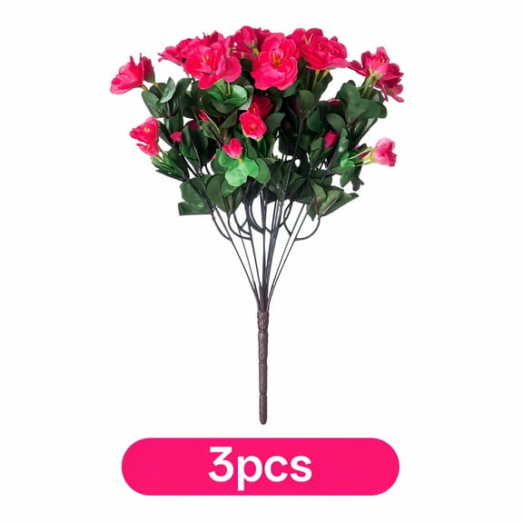 ZULAR Artificial Faux Silk Camellia Bouquet,Artificial Flowers for Decoration, Outdoor Artificial Flowers